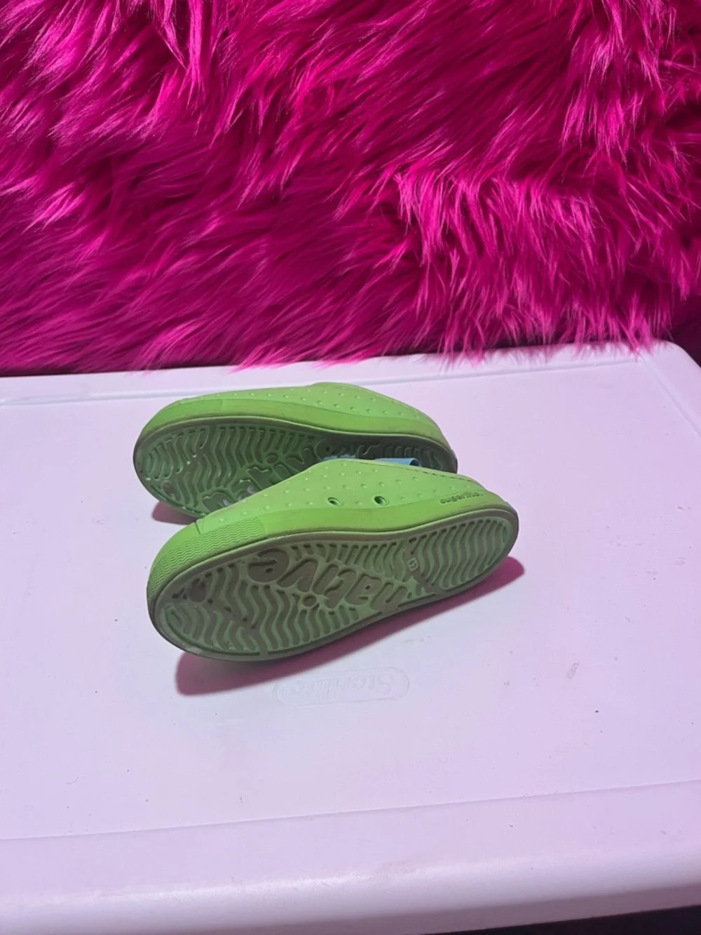 Kids Lightweight Slip-On Shoes in Lime NATIVE Shoes